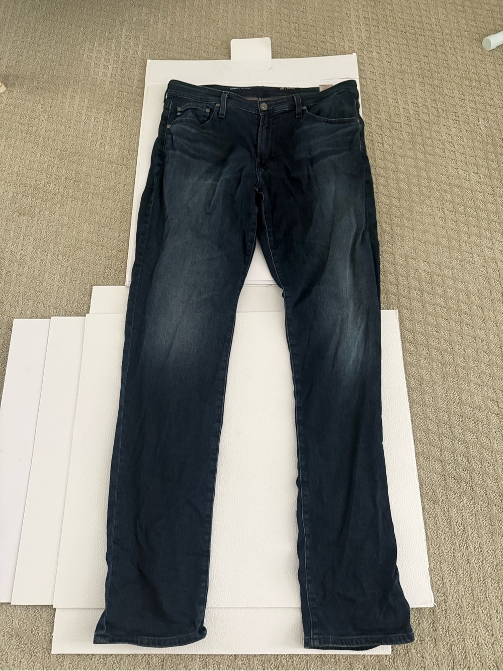 Ag Adriano Goldschmied Men's Indigo Slim Straight Jeans